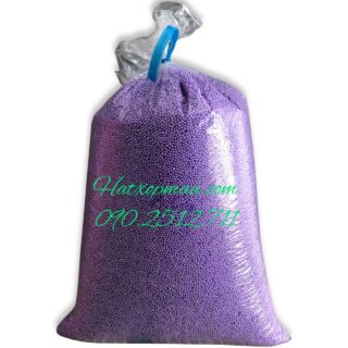 Hạt Xốp Màu bịch Big Size – Tím _ SL: 1Kg Hạt xốp màu bán sỉ Hạt xốp đủ màu, dễ thương xinh xắn - 090.2512.711